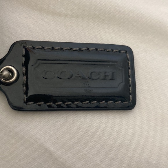 Coach F12852 Black Metallic Canvas  & Leather Jacquard Studded messenger bag - Picture 8 of 13